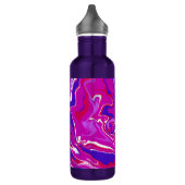 Roze en Paarse marmer Swirls Waterfles (Links)