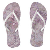Roze en Paarse marmer Teenslippers (Voetbed)