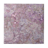 Roze en Paarse marmer Tegeltje (Voorkant)