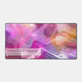 Roze en Paarse Marmeren Naam en Beroep Bureaumat
