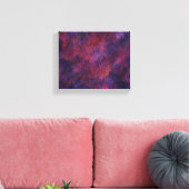 Roze en paarse meerkleurig  canvas afdruk (Insitu (Woonkamer))