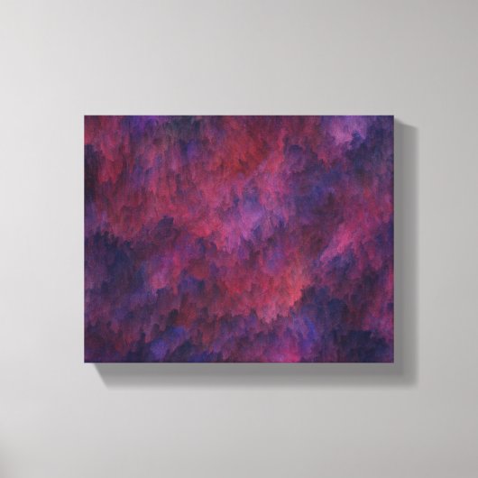 Roze en paarse meerkleurig  canvas afdruk (Voorkant)