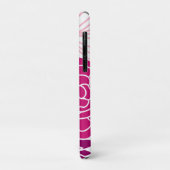 Roze en Paarse Mod Floral Case-Mate iPhone Case (Achterkant/links)