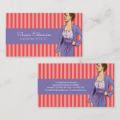 Roze en Paarse Mode Visitekaartje (Voorkant / Achterkant)