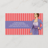 Roze en Paarse Mode Visitekaartje (Achterkant)