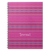 Roze en paarse modern en leuk notitieboek (Voorkant)