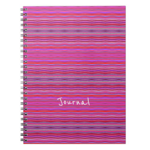 Roze en paarse modern en leuk notitieboek