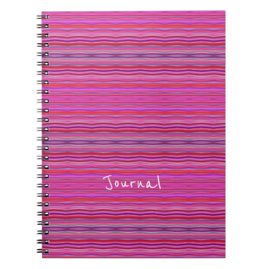 Roze en paarse modern en leuk notitieboek (Voorkant)