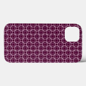 Roze en Paarse moderne cirkelpatroon Case-Mate iPhone Case (Achterkant (horizontaal))