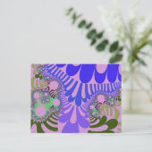 Roze en Paarse modus Briefkaart (Staand voorkant)