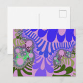 Roze en Paarse modus Briefkaart (Voorkant / Achterkant)