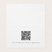 Roze en Paarse Monogram QR-code Modern Visitekaartje (Binnenkant ongevouwen)
