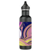 Roze en Paarse Monogram Waterfles (Rechts)