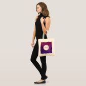 Roze en Paarse mousserende glitter Gemstenen Monog Tote Bag (Voorkant (model))