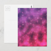 Roze en Paarse mousserende lampjes Briefkaart (Voorkant / Achterkant)