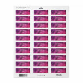 Roze en Paarse mousserende lampjes Etiket (Full Sheet)