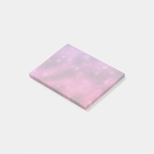 Roze en Paarse mousserende lampjes Post-it® Notes (Schuin)