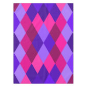 Roze en paarse mozaïek diamant patroon tafelkleed (Voorkant)