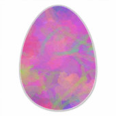 Roze en Paarse olie gebilderde paaseieren Sticker (Voorkant)
