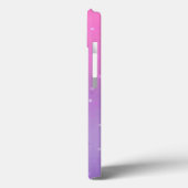 Roze en Paarse Ombre Gradiënt met Sterren Case-Mate iPhone Case (Achterkant / Links)
