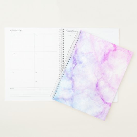 Roze en Paarse Ombre Marble | Aangepaste planner (Display)