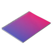 Roze en Paarse Ombre Patroon Notitieboek (Linkerzijde)