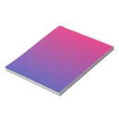 Roze en Paarse ombre Pattern Notitieblok (Linkerzijde)