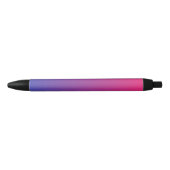 Roze en Paarse ombre Pattern Zwarte Inkt Pen (Voorkant)