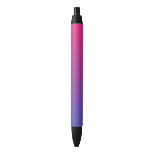 Roze en Paarse ombre Pattern Zwarte Inkt Pen