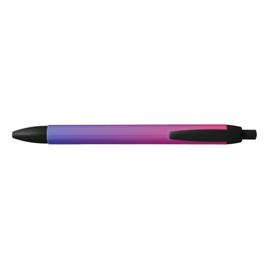 Roze en Paarse ombre Pattern Zwarte Inkt Pen (Achterkant)