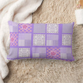 Roze en Paarse ontwerpen van patchwork Kussen (Deken)