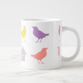 Roze en Paarse paasvogels met vogelpest Grote Koffiekop (Rechts)