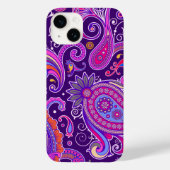 Roze en Paarse Paisley Case-Mate iPhone Case (Achterkant)