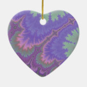 Roze en Paarse Paisley Keramisch Ornament (Achterkant)