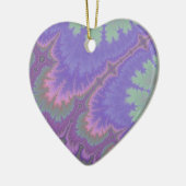 Roze en Paarse Paisley Keramisch Ornament (Links)