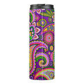  roze en paarse paisley thermosbeker (Achterkant)