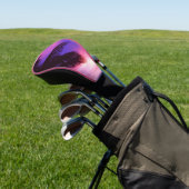 Roze en Paarse palmzonnebank Golfheadcover (Insitu)