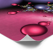 Roze en Paarse parels Poster (Hoek)