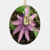 Roze en Paarse passionbloemsieraden Keramisch Ornament (Rechts)