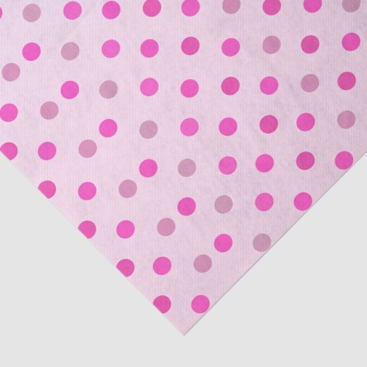 Roze en Paarse pastelpokadots Tissuepapier (Detail)