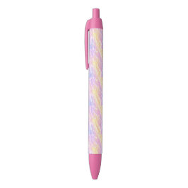 Roze en paarse pasteltinten AI-kunst Zwarte Inkt Pen
