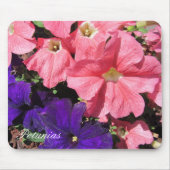 Roze en Paarse Petunias Muismat (Voorkant)