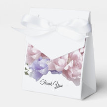 Roze en Paarse Pioen Favor Doos