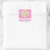 Roze en Paarse Pizza Party Favor Stickers (Tas)