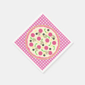 Roze en Paarse Pizza Party Servet (Hoek)