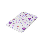 Roze en Paarse poka-Dot Bath Mat (Gekanteld)