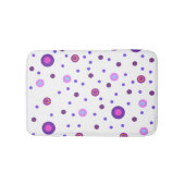 Roze en Paarse poka-Dot Bath Mat (Voorkant)