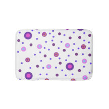 Roze en Paarse poka-Dot Bath Mat
