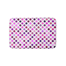 Roze en Paarse poka Dots Badmat
