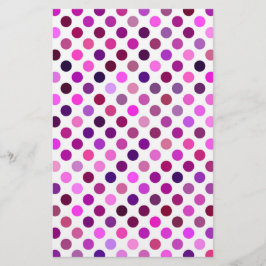Roze en Paarse poka Dots Briefpapier